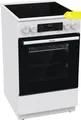 Gorenje Elektro Standherd GEC5C41WG 50cm Glaskeramik Weiß Umluft Timer