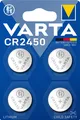 Varta Batterie Lithium, Knopfzelle, CR2450, 3V Electronics, Retail Blister (4-Pack)