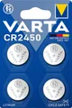 Varta Knopfzelle CR 2450 3 V 4 St. Lithium VARTA Lithium Coin CR2450 Blister 4