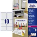 AVERY Zweckform C32026-25 Premium Visitenkarten, blanko (250 Stück, 270g, 85x54 mm, beidseitig bedruckbar, satiniert ultraweiß, absolut glatte Kanten, 25 Blatt) zum Selbstbedrucken auf Laser-Druckern