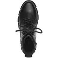 s.Oliver Damen Stiefelette Schnürboot Matt Metallic Look Plateau 5-25214-41, Größe:39 EU, Farbe:Schwarz - Schwarz - 39