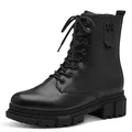 s.Oliver Damen Stiefeletten ohne Absatz zum Schnüren Vegan, Schwarz (Black), 39 EU
