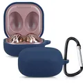 kwmobile Hülle kompatibel mit Samsung Galaxy Buds 2 Pro/Buds 2 / Buds Live Hülle - Kopfhörer Case - TPU Silikon Cover - Schutzhülle in Dunkelblau
