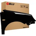 BLU Kotflügel Passend für VW Volkswagen Polo 9N IV 4 L041 LO41 Rechts Schwarz Schwarz | 2001-2005 | Vorderseite Vorne | Lackiert | Einbaufertig