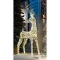 LED Rentier "Rainbow" 1,36 m hoch, 960 warmweiße Lichter, Weihnachtsbeleuchtung, Outdoor Beleuchtung, Leuchtdeko, XXL Dekofigur, Gartendeko für D... - Bunt