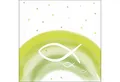 Ambiente Luxury Paper Products Papierserviette, Servietten Papier 33x33cm 3-lagig mit Fischsymbol & Regenbogen 20 Stk.