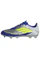 adidas Unisex F50 League Football Boots FG/MG, Silver Metallic/Solar Yellow/Lucid Blue, 47 1/3 EU