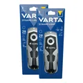 2x Varta LED Taschenlampe Dynamo Light 28lm mit Akku Licht immer überall