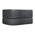Logitech ERGO K860 kabellose ergonomische Tastatur, Handballenauflage, Graphit