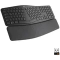 Logitech ERGO K860 Kabellos Tastatur Deutsch, QWERTZ Schwarz Geteilte Tastatur,