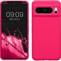 kwmobile Handyhülle für Google Pixel 8 Pro Hülle, für Pixel 8 Pro Case - Hülle Silikon - kabelloses Laden - Neon Pink - Rosa