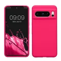 kwmobile Handyhülle für Google Pixel 8 Pro Hülle, für Pixel 8 Pro Case - Hülle Silikon - kabelloses Laden - Neon Pink