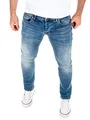 WOTEGA - Alistar Herrenjeans - Männer Denim Jeans - Blaue Herren Slim Fit Hosen, Blau (Insignia Blue 194028), W33/L32
