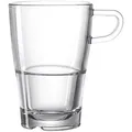 6er-Set Leonardo Latte-Macchiato-Becher Senso 350 ml Glas Transparent Klar