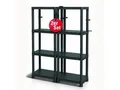 Kistenberg Schwerlastregal Werkstattregal KSS60L4, 2er Set, je 185 kg belastbar und 4 Ablageböden, 58 x 28 x 131,5 cm