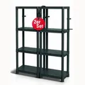 Kistenberg 2x Werkstattregal Schwerlastregal Lagerregal Regal Kunststoff 185 kg