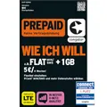 congstar Prepaid wie ich Will SIM-Karte ohne Vertrag I Prepaid-Guthaben Wunschmix in D-Netz-Qualität I frei wählen 1-15 GB & 9 Ct. pro Min/SMS – Flat I alle 4 Wochen neu Mixen I 10 EUR Startguthaben