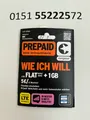 Sim-Karte mit Rufnummer Telefonnummer Neu und unregistriert 552225