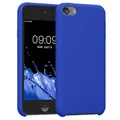 kwmobile Schutzhülle kompatibel mit Apple iPod Touch 6G / 7G (6. und 7.Generation) - Hülle Silikon gummiert - Cover Case in Baltik Blau