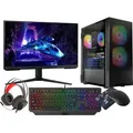 VIST Gaming PC Komplett Set R7 5700G 32GB RX VEGA8 SSD 1TB WIFI Win11 24"