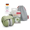 Alpine Muffy Baby Classic - Gehörschutz für Babys - Verstellbares ANTI-SLIP-Kopfband bis 48 Monate - In Deutschland auf Sicherheit getestet - Lärmschutz Kopfhörer verhindert Gehörschäden, Grün