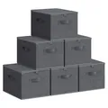 Aufbewahrungsbox mit Deckel faltbare Stoffbox mit Griffen Aufbewahrung für