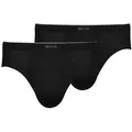 Mey Slip DRY COTTON (2er-Pack) mit flachen Beinabschlüssen schwarz 4 (S)