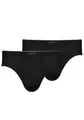 Slip "DRY COTTON", (2er-Pack), mit flachen Beinabschlüssen, Gr. 4 (S), schwarz