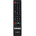 Nedis Ersatz Fernbedienung | Passend für: Panasonic / Sharp | Vorprogrammiert | 1 Gerät | Amazon Pri (Gerätespezifische Fernbedienung, Infrarot) (TVRC45PASHBK)