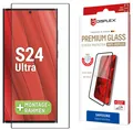 DISPLEX Premium Anti-Reflex Panzerglas (super-entspiegelt, FC, 10H) für Samsung Galaxy S24 Ultra