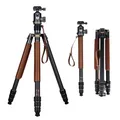 Rollei Kamersastativ C6i Carbon Heritage 174cm Stativ Kamera 360° Kugelkopf Arca Swiss Kompatibel Dreibeinstativ mit Monopod Funktion Fotostativ für DSLR & Smartphone, Kamera-Stativ-Camera-Tripod