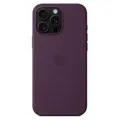 Apple iPhone 16 Pro Max Silikon Case mit MagSafe – Pflaume, Cover, Apple, iPhone 16 Pro Max, 17,5 cm (6.9"), Pflaumenfarben - Violett
