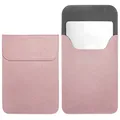 TECOOL Slim 13 Zoll Laptop Hülle Leder, Waterproof Tasche für 13 Zoll MacBook Air M1 M2 M3 2018-2020-2024, 2016-2020 2021 2022 MacBook Pro 13 M1/M2, Sleeve für Surface Pro, Huawei 13, XPS 13-Rosa