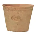 esschert design Übertopf 8 cm hoher Aged Terracotta Blumentopf Übertopf Umtopf rund Pflanzen