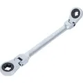 BGS Doppel Ratschen Ringschlüssel Abwinkelbar Mit E Profil Ringköpfen SW E14 X E18 71028 14X18