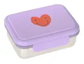 Lässig Lunchbox Stainless Steel Lunchbox Heart Lilac silberfarben