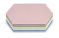 magnetoplan Moderationskarten, Königswabe | BxH 297x165mm | 250 Stück | Kommunikationskarten in 5 Pastellfarben | Für Meetings und Präsentationen | FSC-zertifiziert