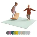 Ehrenkind Spielmatte Krabbelmatte Rutschfest, Made in Germany (Krabbeldecke für Baby, Hochwertige Krabbelmatte Baby), Spielmatte Baby, Rutschfeste Spielunterlage grün 240 cm x 180 cm