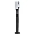 Wallbox Standfuß mit vorgebohrten Löchern für 2 Ladestationen 149 cm hoch mattsc