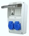 Stromverteiler 230V, 2x Schuko, Sicherung 16A, Baustromverteiler IP54