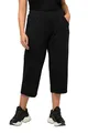 Ulla Popken Damen große Größen 7/8 Hose, Schwarz (Schwarz 10), 641038, 54-56