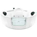 AcquaVapore Whirlpool Pool Badewanne Eckwanne Wanne W60H 140x140 mit Tür Walk-in