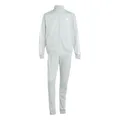 adidas Herren SPORTSWEAR BASIC 3 STRIPES TRICOT TRACKSUIT, Wonder Silver, M