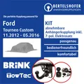 Für FORD Tourneo Custom V362 / F3 11.2012-05.2016 AHK abn. +7pol sp. E-Satz TOP