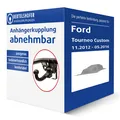 Brink Anhängerkupplung abnehmbar für FORD Tourneo Custom V362 / F3 AHK