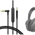 Audiokabel für Sennheiser HD558 HD560S HD598 HD400pro M40X M50X M60X M70X Kopfhörer, 2.5mm AUX mit Mikrofon