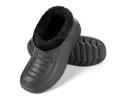 HEYO Gummistiefel Unisex gefüttert Clogs Damen Herren Winterstiefel Leicht EVA Gartenschuhe (Schwarz, EU Schuhgrößensystem, Erwachsene, Numerisch, M, 45)