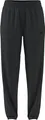 adidas Women's Train Essentials 3-Stripes Woven Pants, Carbon/Black, S