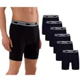 Qotton Langes Bein 6er Pack Baumwolle Schwarz Boxershorts Unterwäsche Herren S-XXL Männer Unterhosen (DE/NL/SE/PL, Alphanumerisch, L, Regular, Regular, Dunkelblau)