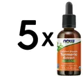 5 x NOW Foods Turmeric Extract Liquid, Organic - 59 ml. (271,02 EUR/L)